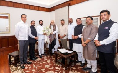 Eknath shinde meet with Amit shah Photo source -eknath shinde FACEBOOK